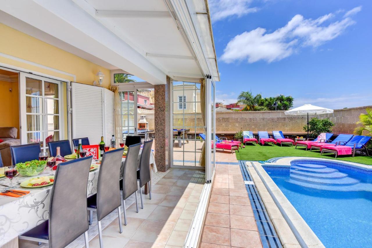 Villa Teide Sol Con Piscina Climatizada, Playa Fanabe, Costa Adeje Exterior foto